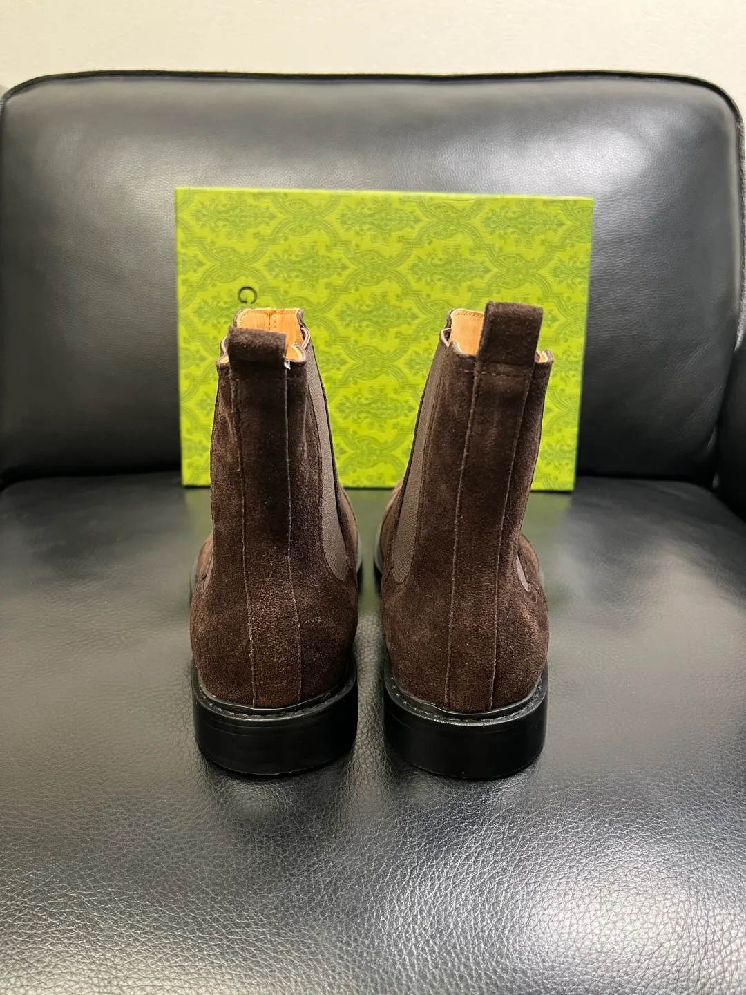 Men's shoes 💰900 Gucci High-quality top crafts Gucci Leather shoes and boots high-top series counter synchronization Original factory configuration, original cowhide imported from Italy, imported water-dyed cow lining, soles: original factory special supply original sole super comfortable, original factory and single goods High quality, welcome to compare and synchronization at the counter, code number 39-44 (customized 45)